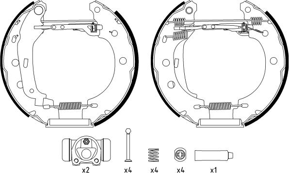 Textar 84052800 - Set saboti frana aaoparts.ro