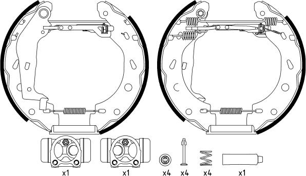 Textar 84057400 - Set saboti frana aaoparts.ro