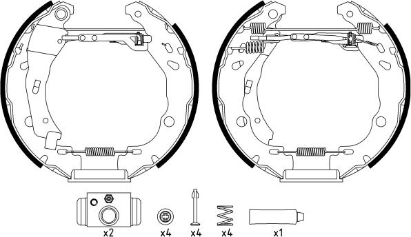 Textar 84060200 - Set saboti frana aaoparts.ro