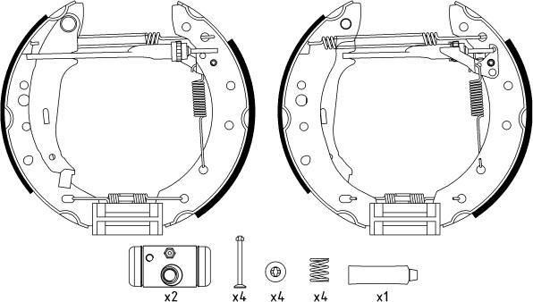 Textar 84061801 - Set saboti frana aaoparts.ro