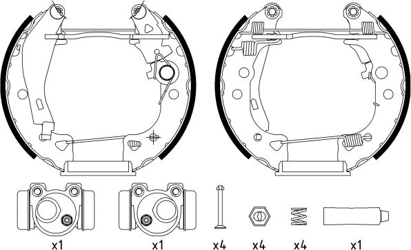 Textar 84038002 - Set saboti frana aaoparts.ro