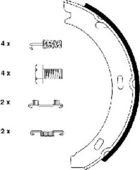 Textar 91032800 - Set saboti frana, frana de mana aaoparts.ro