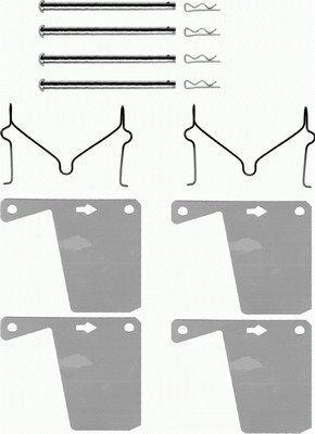 Textar 82012400 - Set accesorii, placute frana aaoparts.ro