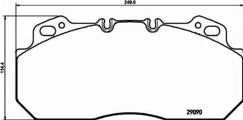 Textar 2909070 - Set placute frana,frana disc aaoparts.ro