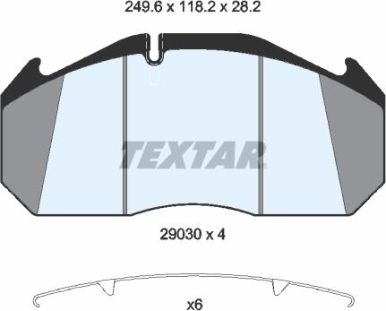 Textar 2903009 - Set placute frana,frana disc aaoparts.ro