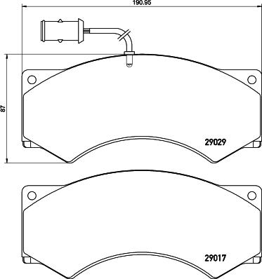 Textar 29029xx - Set placute frana,frana disc aaoparts.ro