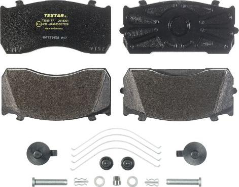 Textar 2918301 - Set placute frana,frana disc aaoparts.ro