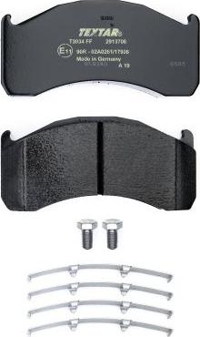 Textar 2913706 - Set placute frana,frana disc aaoparts.ro