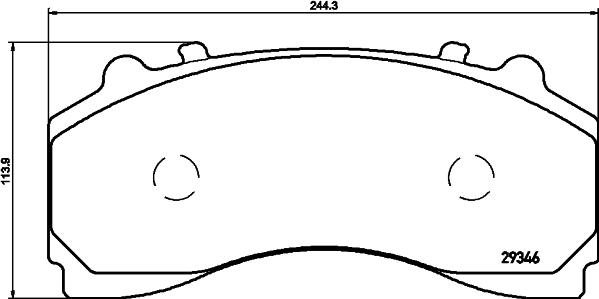 Textar 2934601 - Set placute frana,frana disc aaoparts.ro