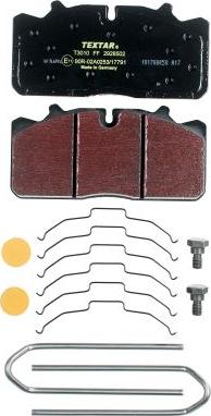 Textar 2928502 - Set placute frana,frana disc aaoparts.ro