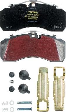 Textar 2927801 - Set placute frana,frana disc aaoparts.ro