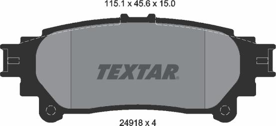 Textar 2491801 - Set placute frana,frana disc aaoparts.ro