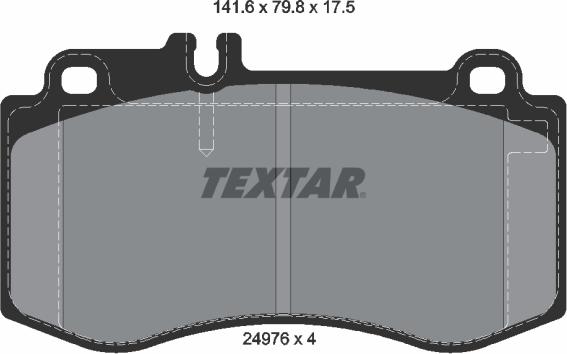 Textar 2497601 - Set placute frana,frana disc aaoparts.ro