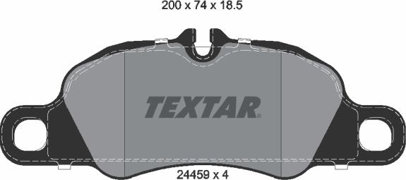 Textar 2445901 - Set placute frana,frana disc aaoparts.ro