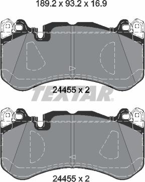 Textar 2445505 - Set placute frana,frana disc aaoparts.ro