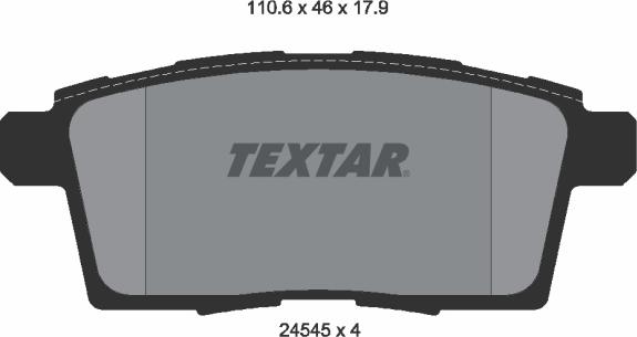 Textar 2454501 - Set placute frana,frana disc aaoparts.ro