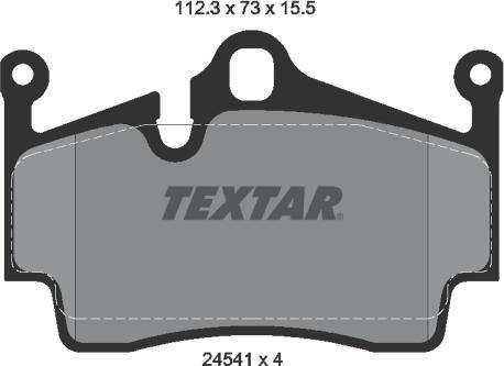 Textar 2454101 - Set placute frana,frana disc aaoparts.ro