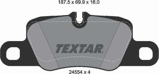 Textar 2455401 - Set placute frana,frana disc aaoparts.ro