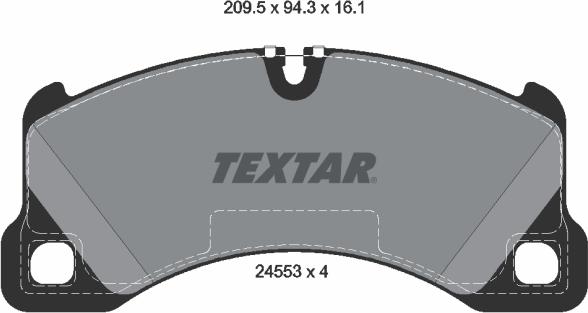 Textar 2455301 - Set placute frana,frana disc aaoparts.ro