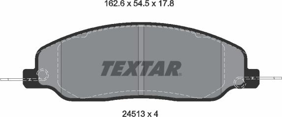 Textar 2451301 - Set placute frana,frana disc aaoparts.ro