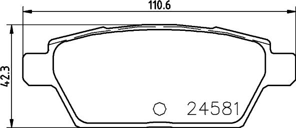 GMC 2458102 - Set placute frana,frana disc aaoparts.ro