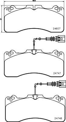 Textar 2460702 - Set placute frana,frana disc aaoparts.ro