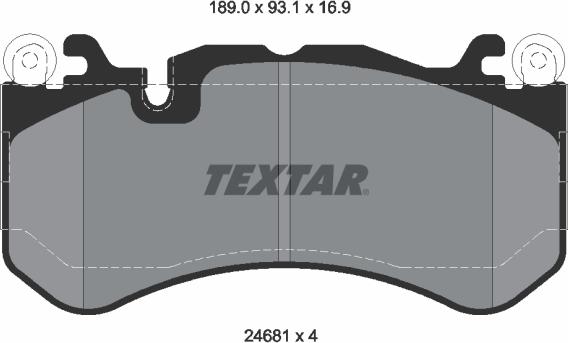 Textar 2468101 - Set placute frana,frana disc aaoparts.ro