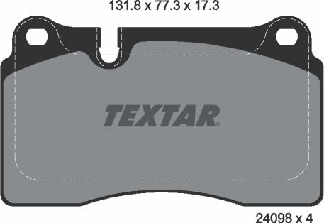 Textar 2409801 - Set placute frana,frana disc aaoparts.ro