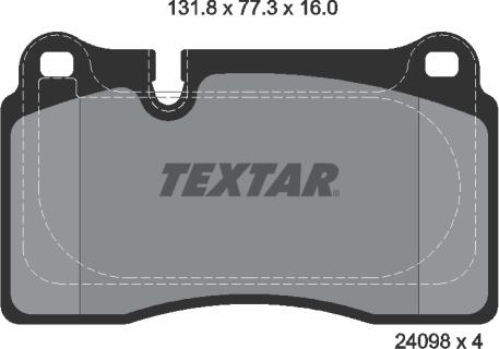 Textar 2409803 - Set placute frana,frana disc aaoparts.ro