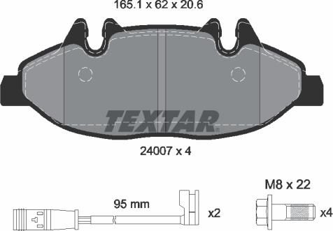 Textar 2400701 - Set placute frana,frana disc aaoparts.ro