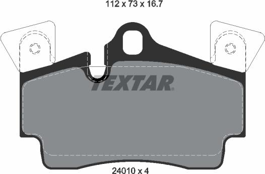 Textar 2401001 - Set placute frana,frana disc aaoparts.ro