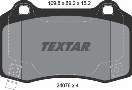 Textar 2407601 - Set placute frana,frana disc aaoparts.ro