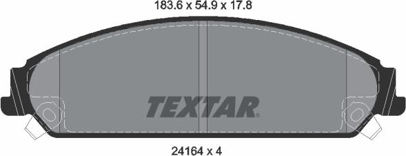 Textar 2416401 - Set placute frana,frana disc aaoparts.ro