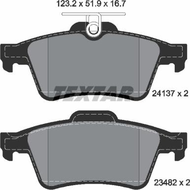 Textar 2413701 - Set placute frana,frana disc aaoparts.ro