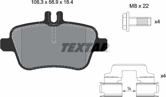 Textar 2484801 - Set placute frana,frana disc aaoparts.ro