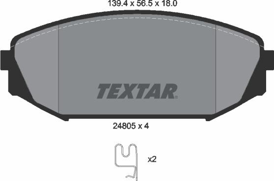 Textar 2480501 - Set placute frana,frana disc aaoparts.ro