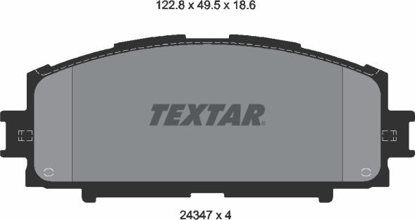 Textar 2434701 - Set placute frana,frana disc aaoparts.ro