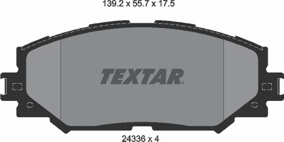 Textar 2433601 - Set placute frana,frana disc aaoparts.ro