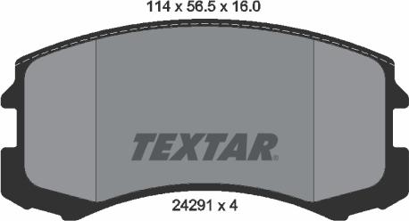 Textar 2429101 - Set placute frana,frana disc aaoparts.ro