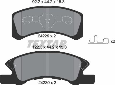 Textar 2422901 - Set placute frana,frana disc aaoparts.ro