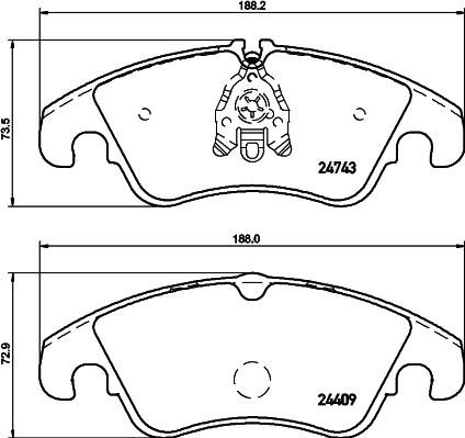 Textar 2474305 - Set placute frana,frana disc aaoparts.ro