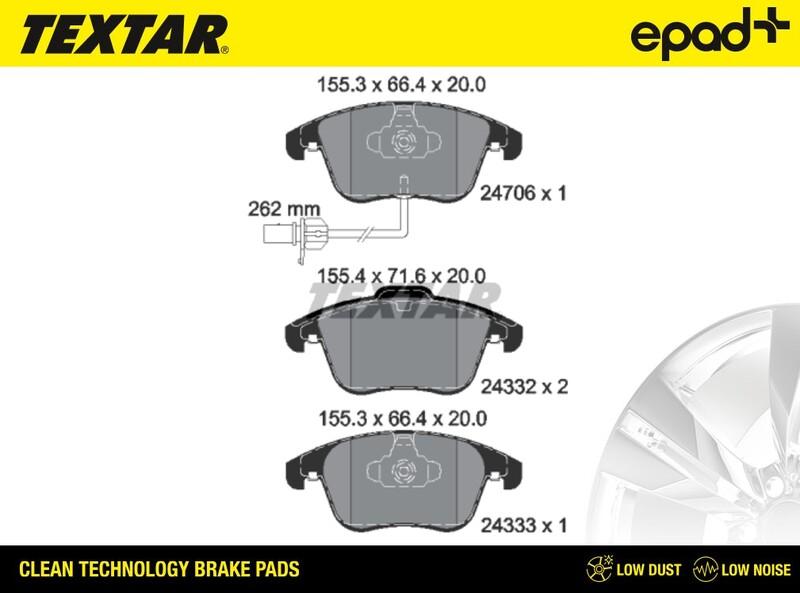 Textar 2470601CP - Set placute frana,frana disc aaoparts.ro