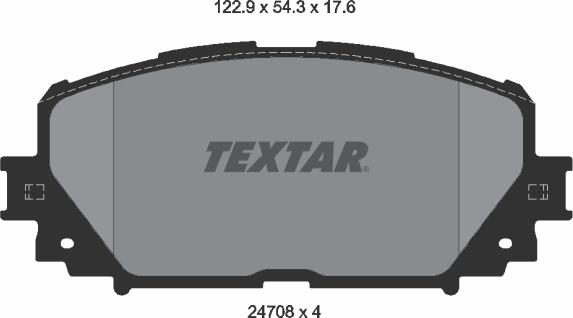 Textar 2470801 - Set placute frana,frana disc aaoparts.ro