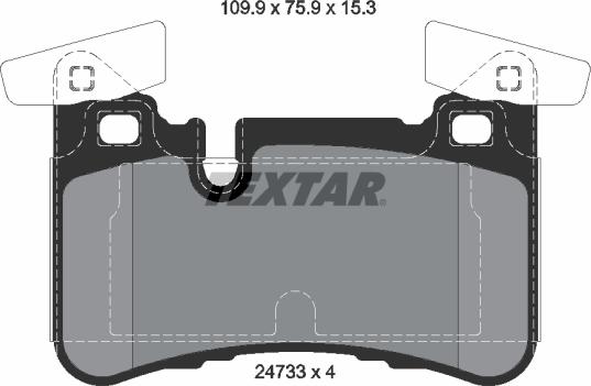 Textar 2473301 - Set placute frana,frana disc aaoparts.ro