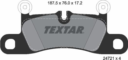 Textar 2472101 - Set placute frana,frana disc aaoparts.ro