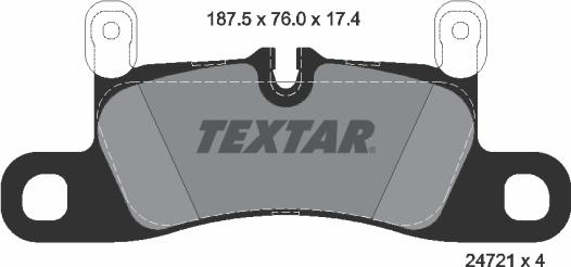 Textar 2472102 - Set placute frana,frana disc aaoparts.ro