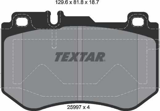 Textar 2599701 - Set placute frana,frana disc aaoparts.ro