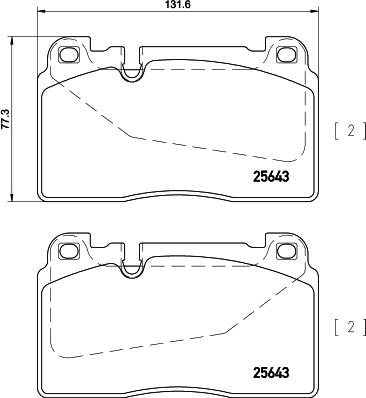 Textar 2564307 - Set placute frana,frana disc aaoparts.ro