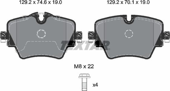 Textar 2561705 - Set placute frana,frana disc aaoparts.ro