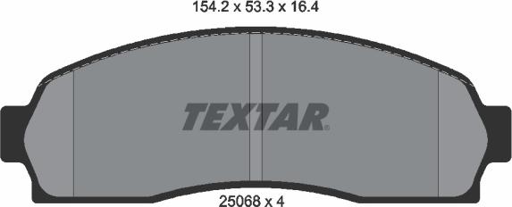 Textar 2506801 - Set placute frana,frana disc aaoparts.ro